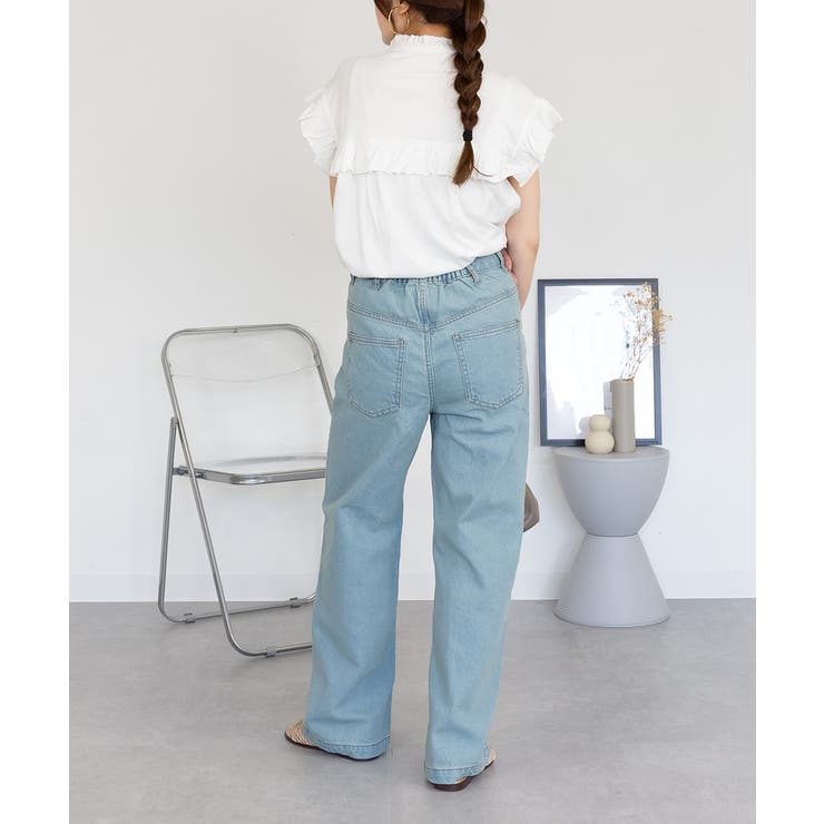 コットンデニムワイドパンツ | atONE | 詳細画像34 