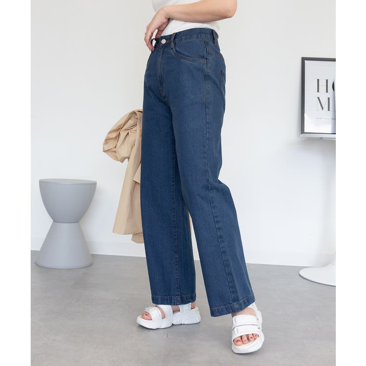 コットンデニムワイドパンツ | atONE | 詳細画像36 