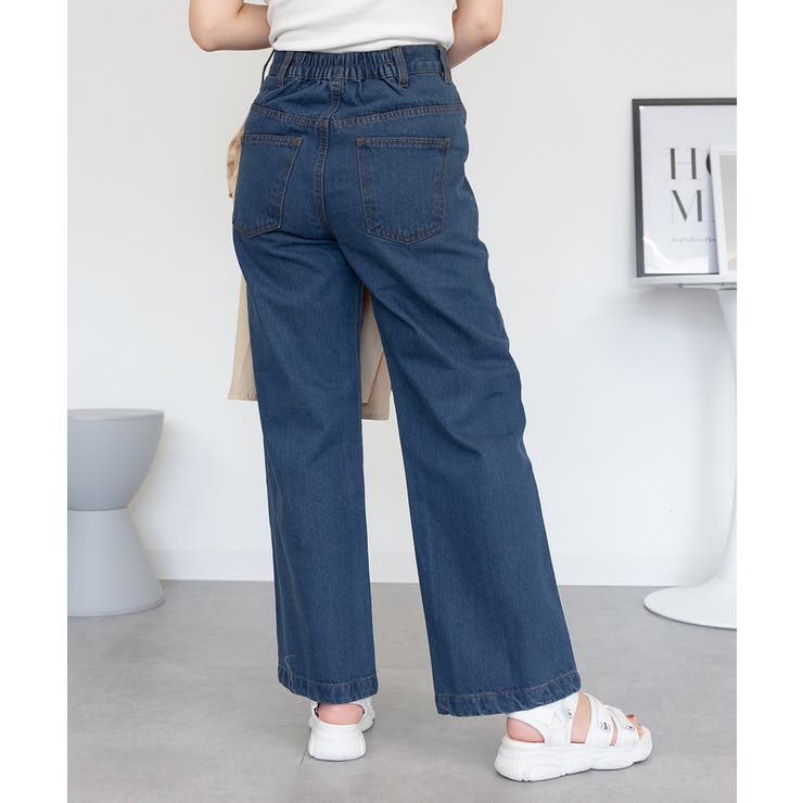 コットンデニムワイドパンツ | atONE | 詳細画像38 