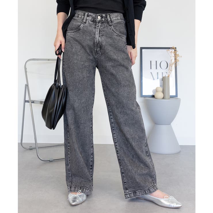 コットンデニムワイドパンツ | atONE | 詳細画像42 