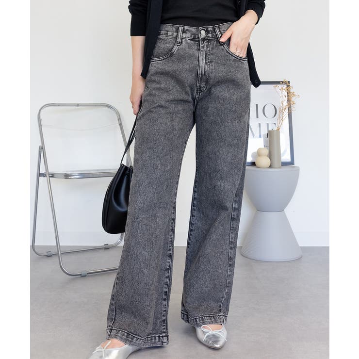 コットンデニムワイドパンツ | atONE | 詳細画像43 