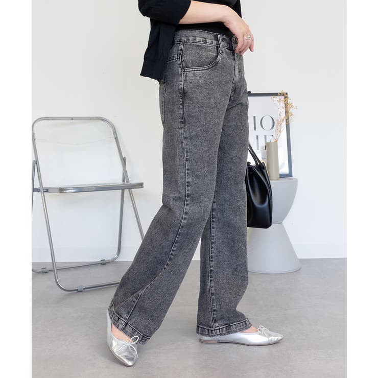 コットンデニムワイドパンツ | atONE | 詳細画像44 