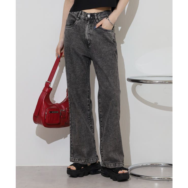 コットンデニムワイドパンツ | atONE | 詳細画像4 