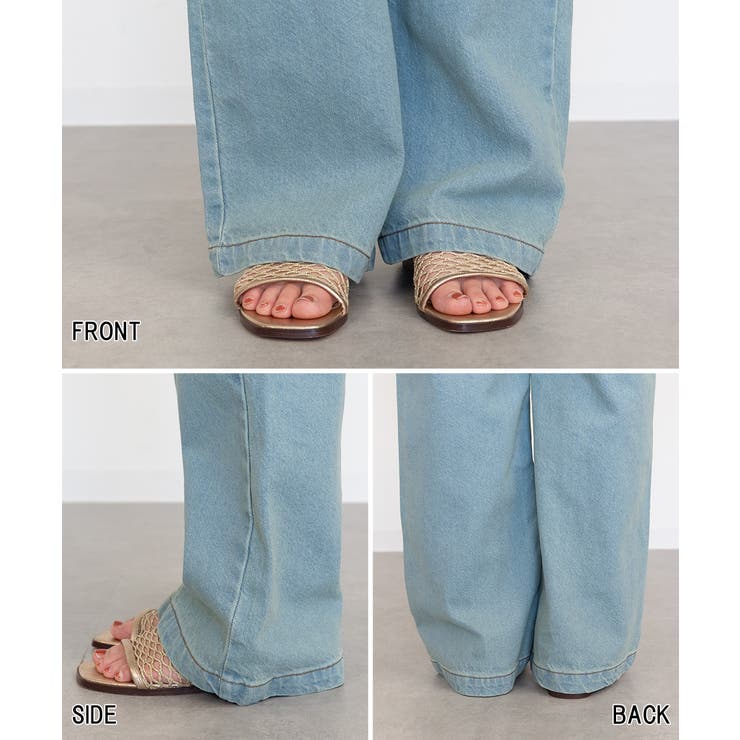 コットンデニムワイドパンツ | atONE | 詳細画像53 