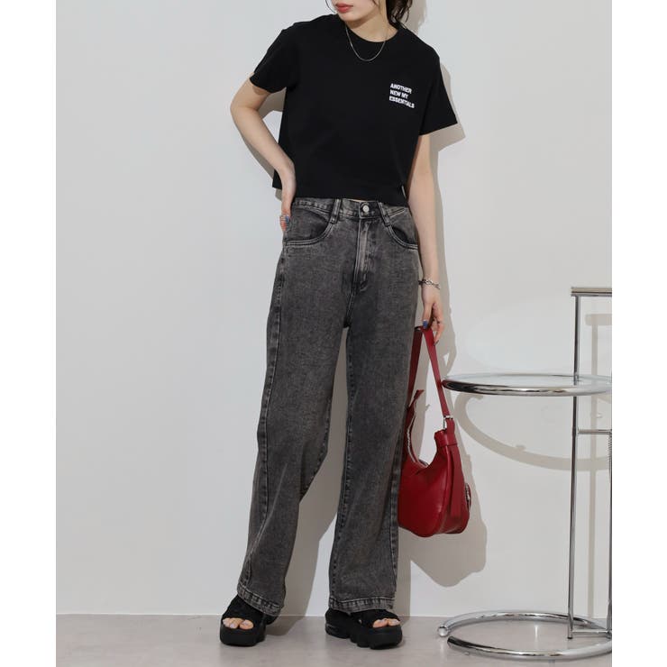 コットンデニムワイドパンツ | atONE | 詳細画像5 