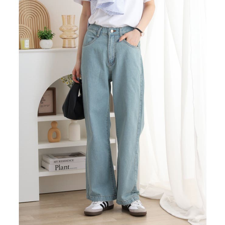 コットンデニムワイドパンツ | atONE | 詳細画像6 