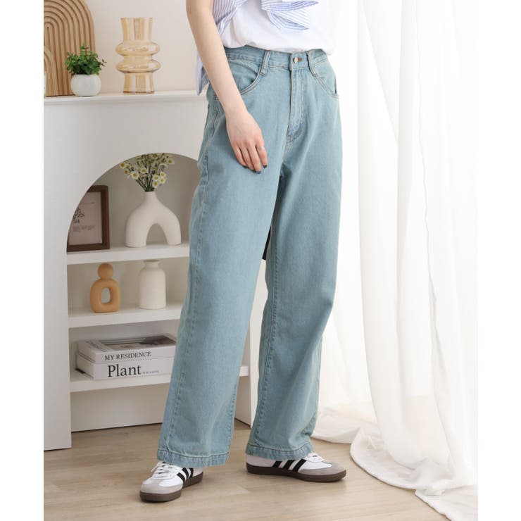 コットンデニムワイドパンツ | atONE | 詳細画像7 