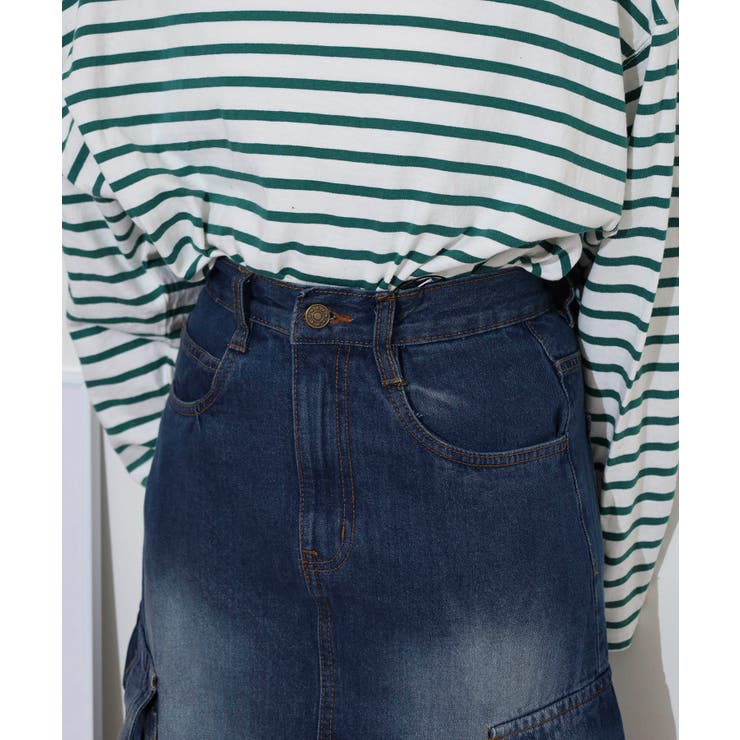 デニムカーゴスカート | atONE | 詳細画像16 