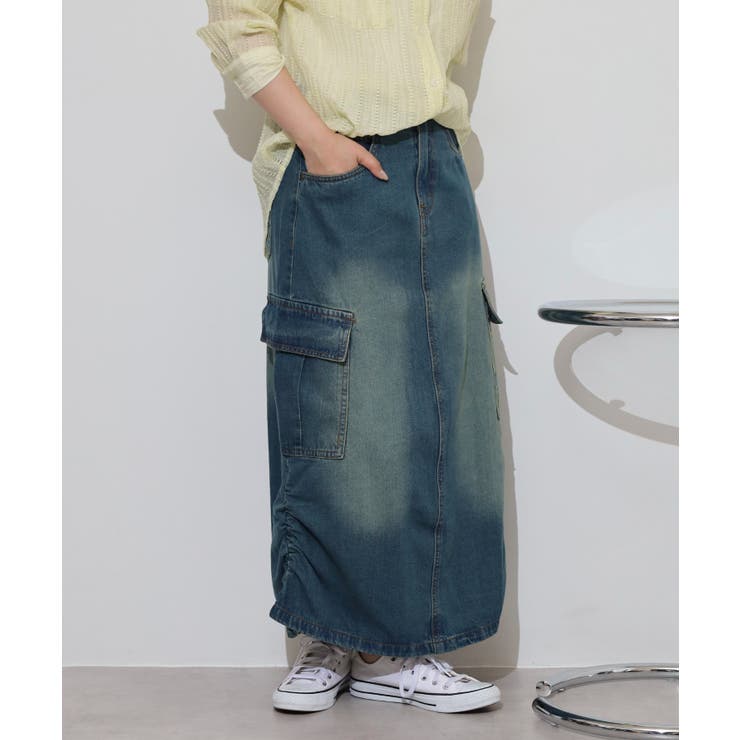 デニムカーゴスカート | atONE | 詳細画像2 