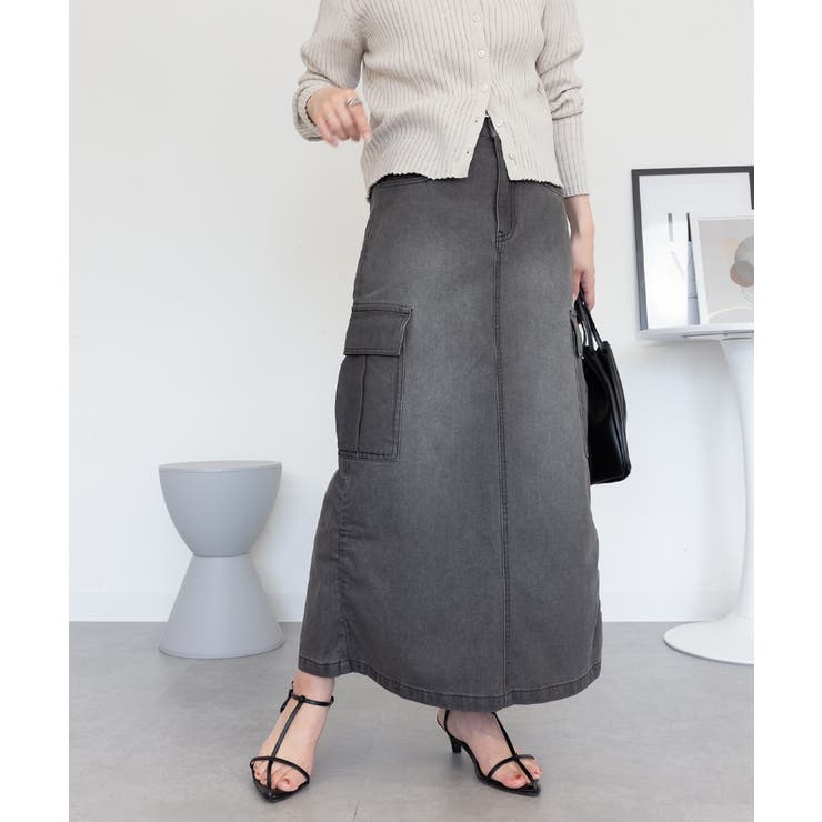 デニムカーゴスカート | atONE | 詳細画像30 