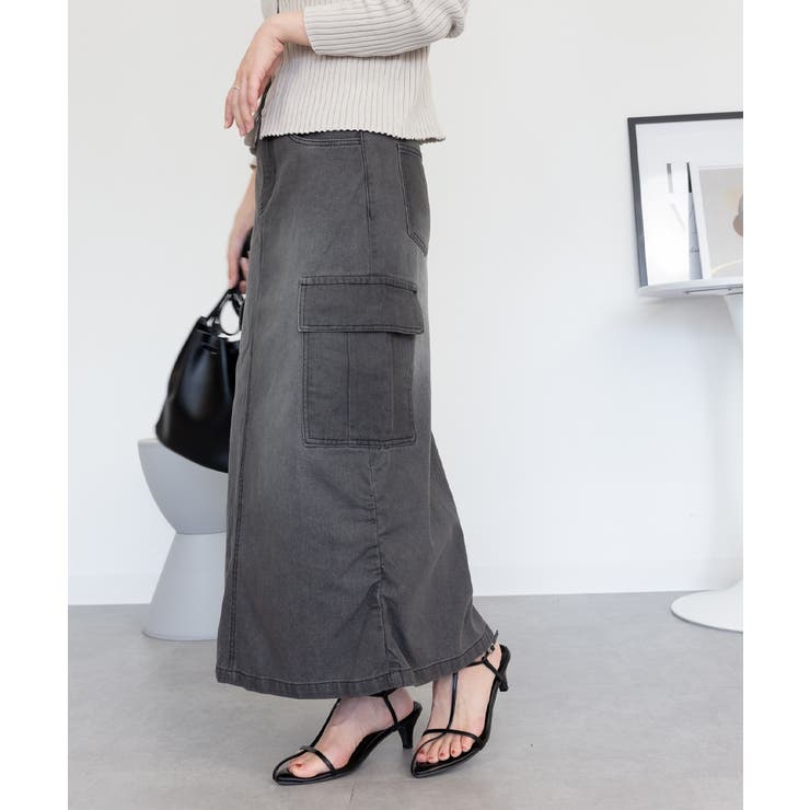 デニムカーゴスカート | atONE | 詳細画像32 