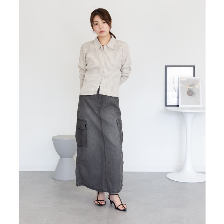 デニムカーゴスカート | atONE | 詳細画像36 