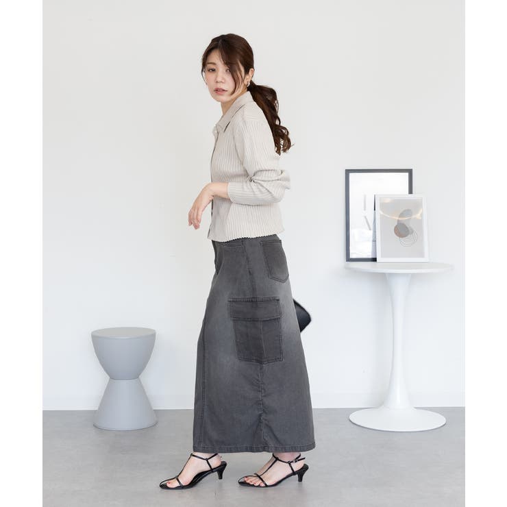デニムカーゴスカート | atONE | 詳細画像38 