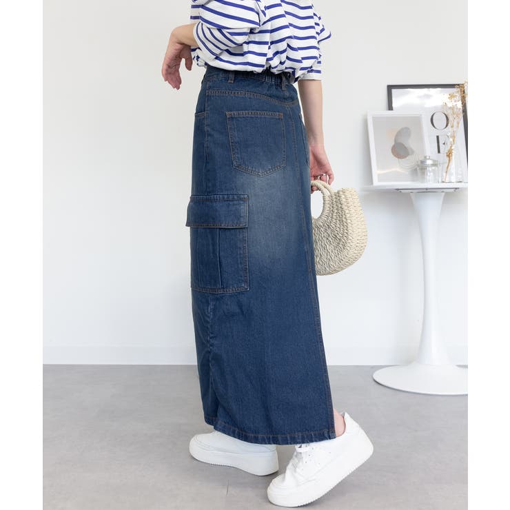 デニムカーゴスカート | atONE | 詳細画像44 