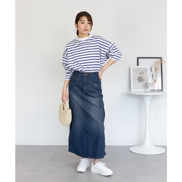 デニムカーゴスカート | atONE | 詳細画像47 