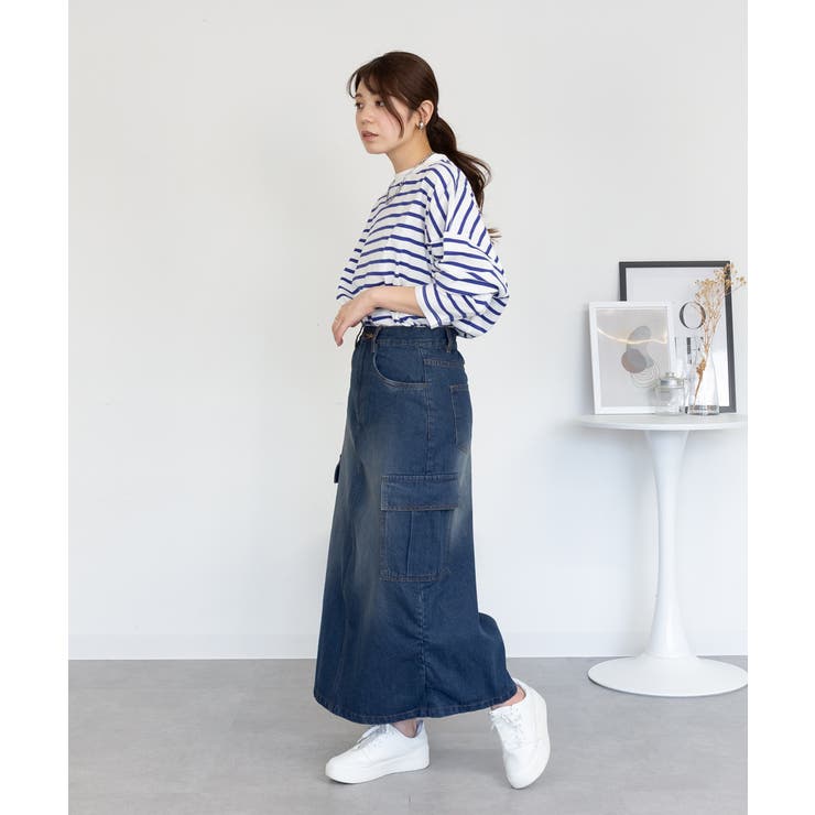 デニムカーゴスカート | atONE | 詳細画像49 