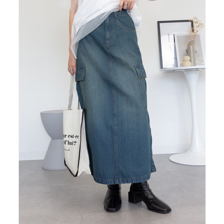 デニムカーゴスカート | atONE | 詳細画像51 