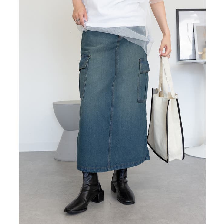 デニムカーゴスカート | atONE | 詳細画像52 