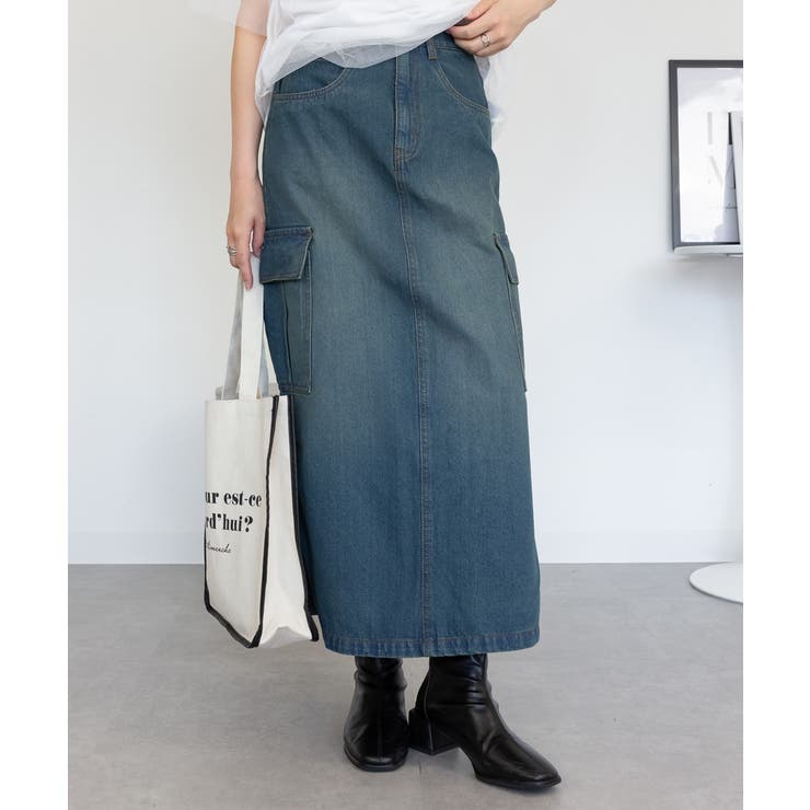 デニムカーゴスカート | atONE | 詳細画像53 