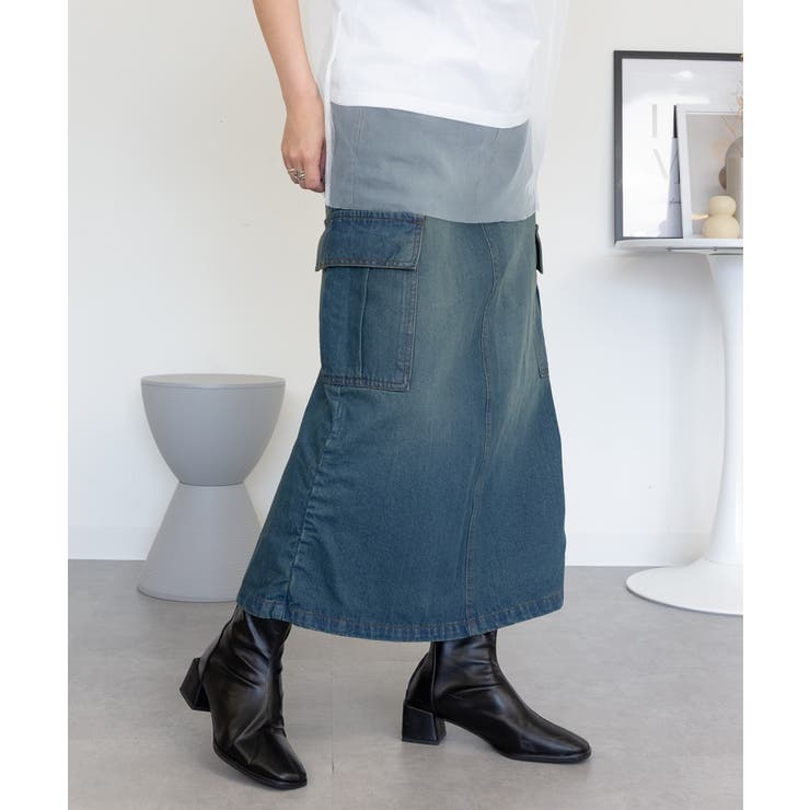 デニムカーゴスカート | atONE | 詳細画像54 