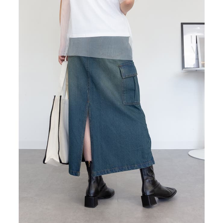 デニムカーゴスカート | atONE | 詳細画像55 