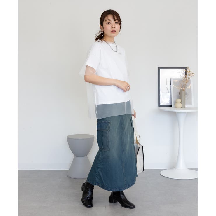 デニムカーゴスカート | atONE | 詳細画像56 