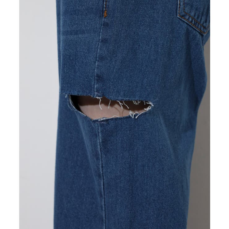デニムダメージストレートパンツ | atONE | 詳細画像29 
