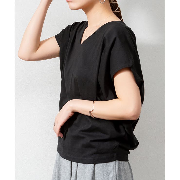 綿100％ コクーンドルマンカットソー | atONE | 詳細画像11 