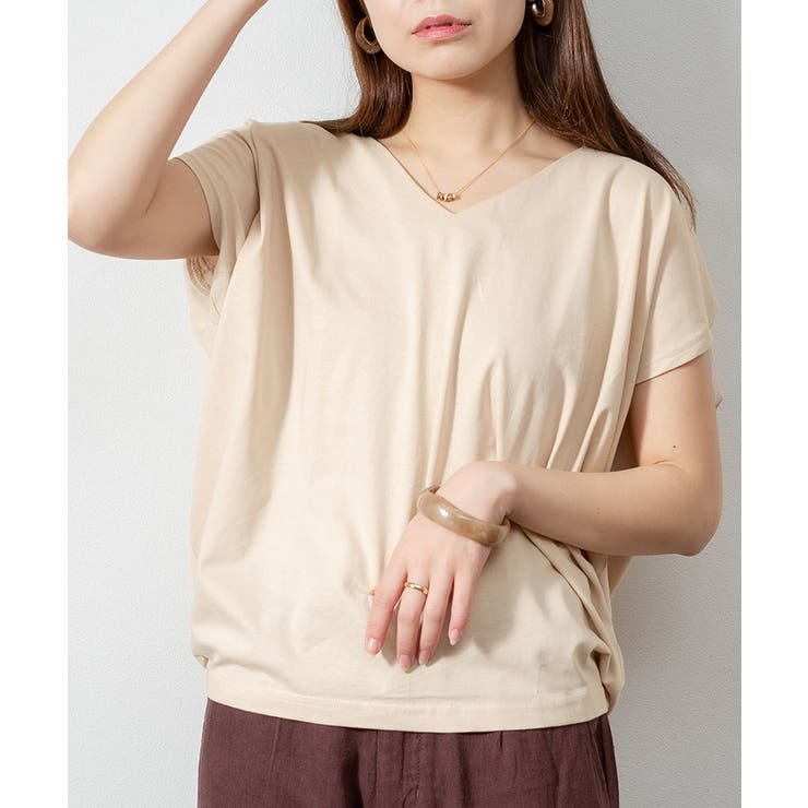 綿100％ コクーンドルマンカットソー | atONE | 詳細画像17 