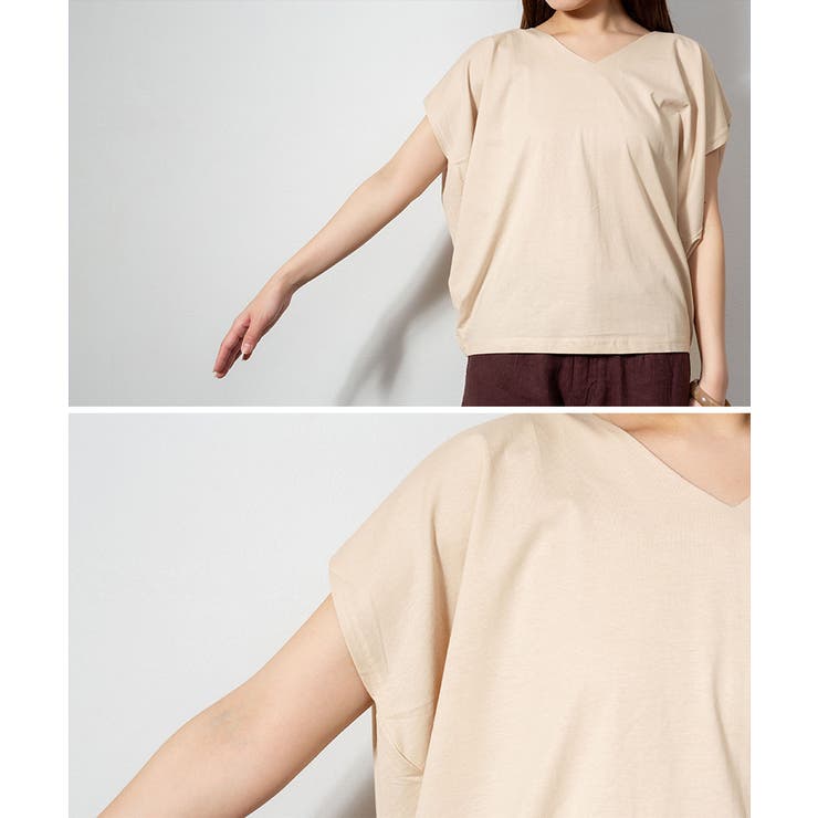 綿100％ コクーンドルマンカットソー | atONE | 詳細画像40 