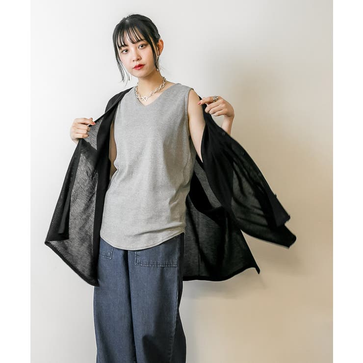 大人のVネックタンクトップ | atONE | 詳細画像27 