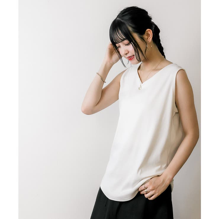 大人のVネックタンクトップ | atONE | 詳細画像37 