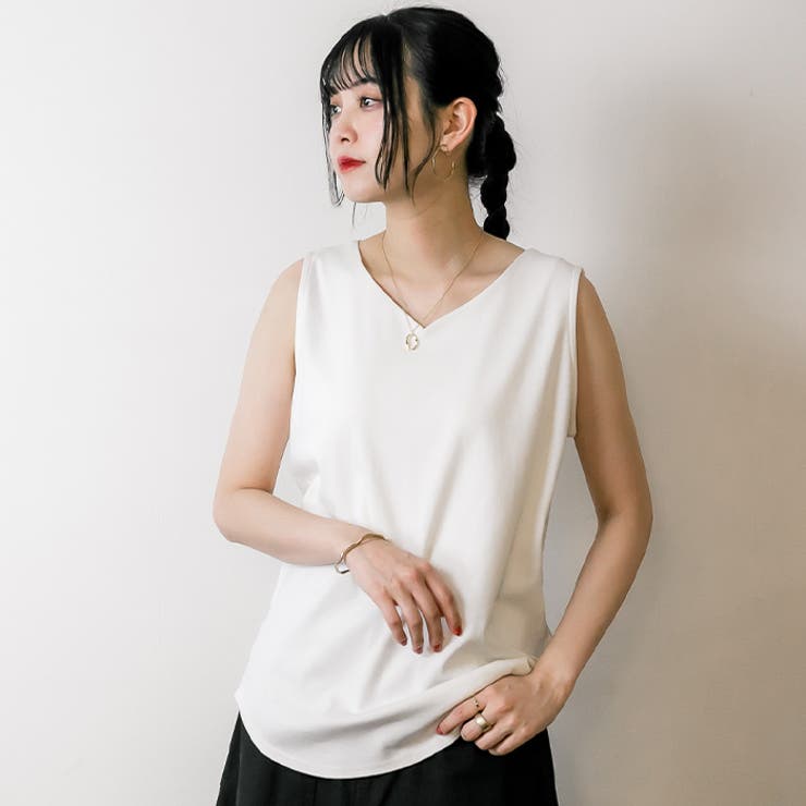 大人のVネックタンクトップ | atONE | 詳細画像39 