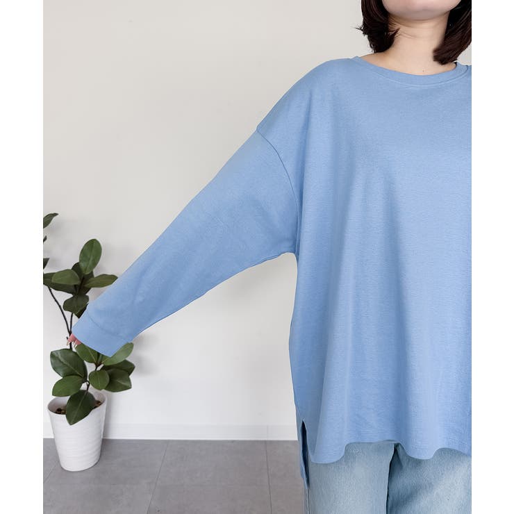 ドルマンスリーブテールカットワイドロングカットソー | atONE | 詳細画像50 