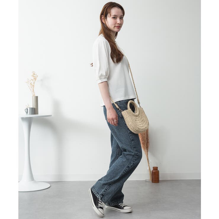 ボリューム袖ショート丈カットソー | atONE | 詳細画像9 