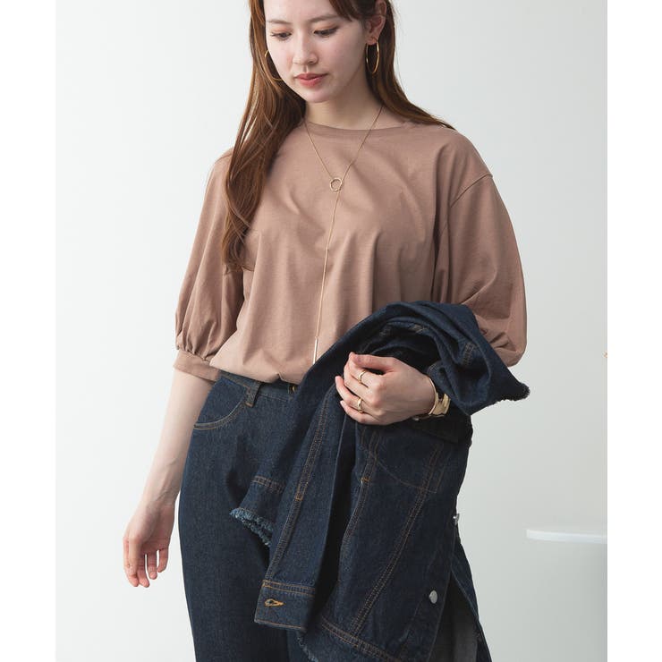 ボリューム袖ショート丈カットソー | atONE | 詳細画像11 