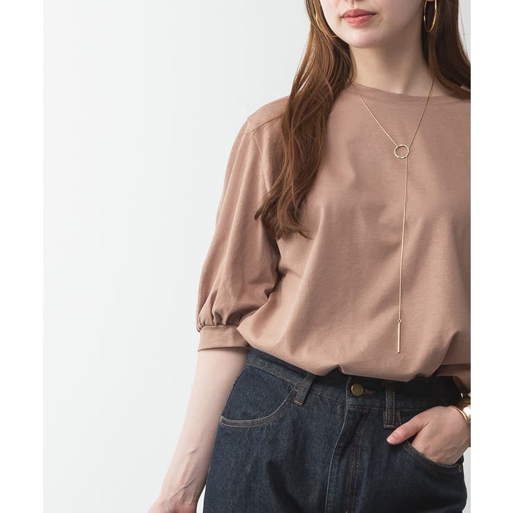 ボリューム袖ショート丈カットソー | atONE | 詳細画像13 