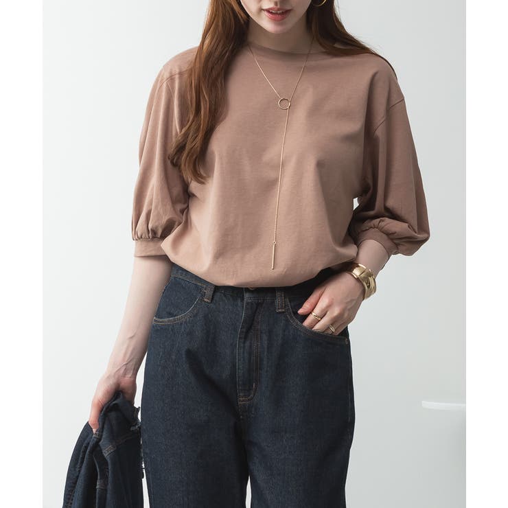 ボリューム袖ショート丈カットソー | atONE | 詳細画像14 