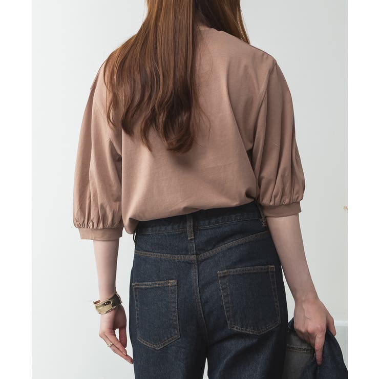 ボリューム袖ショート丈カットソー | atONE | 詳細画像16 