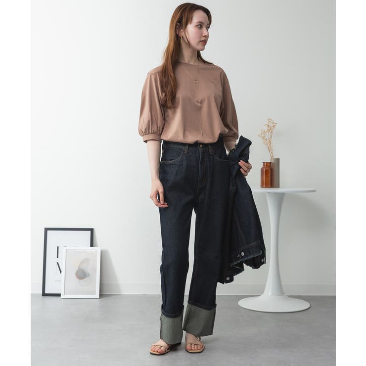 ボリューム袖ショート丈カットソー | atONE | 詳細画像17 