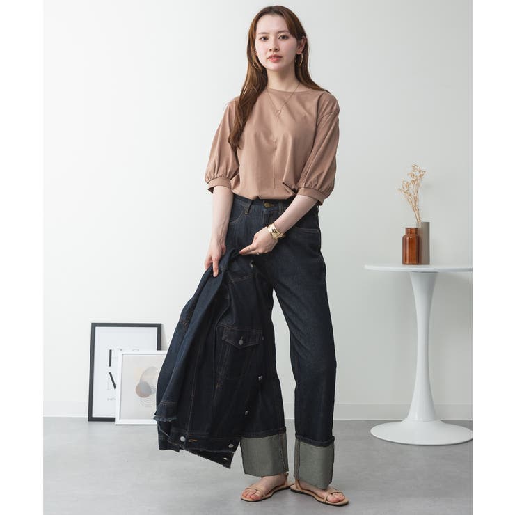 ボリューム袖ショート丈カットソー | atONE | 詳細画像18 