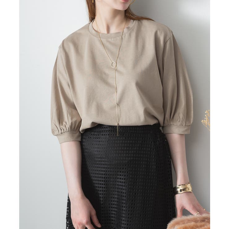 ボリューム袖ショート丈カットソー | atONE | 詳細画像24 