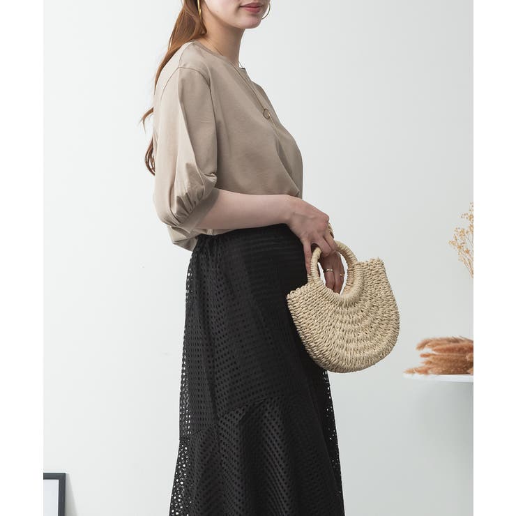 ボリューム袖ショート丈カットソー | atONE | 詳細画像25 