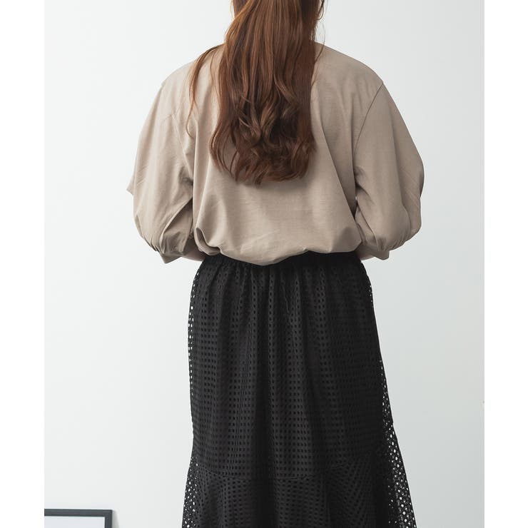 ボリューム袖ショート丈カットソー | atONE | 詳細画像26 