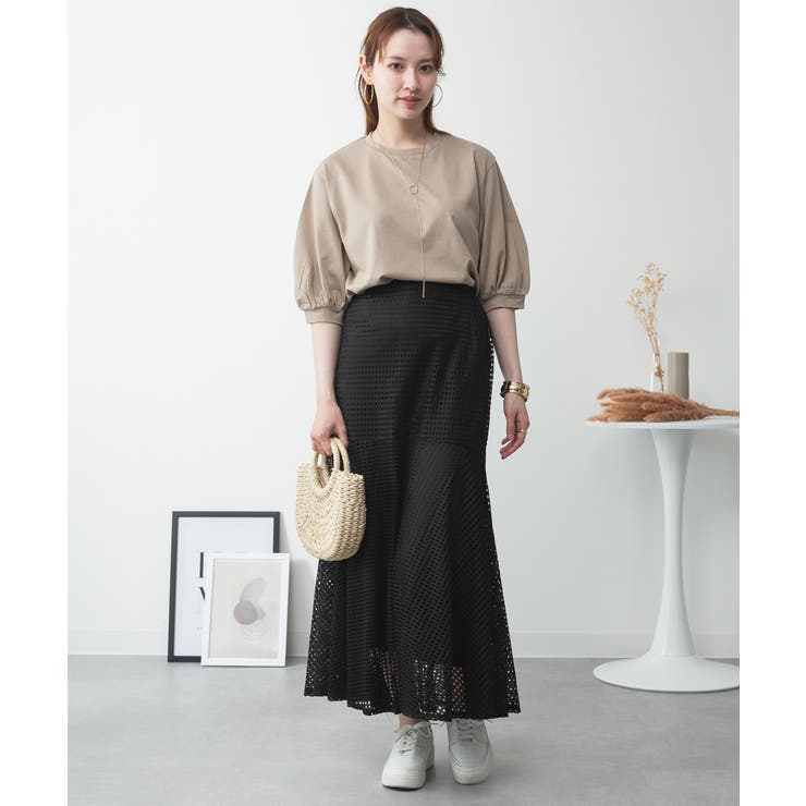 ボリューム袖ショート丈カットソー | atONE | 詳細画像27 