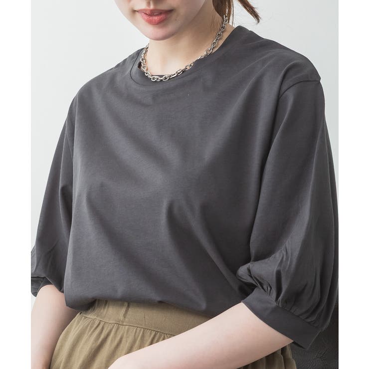 ボリューム袖ショート丈カットソー | atONE | 詳細画像32 