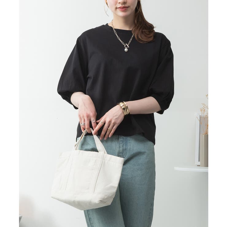 ボリューム袖ショート丈カットソー | atONE | 詳細画像43 