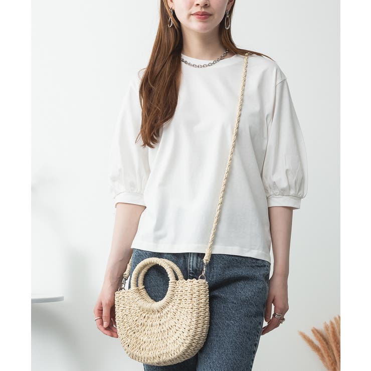 ボリューム袖ショート丈カットソー | atONE | 詳細画像4 