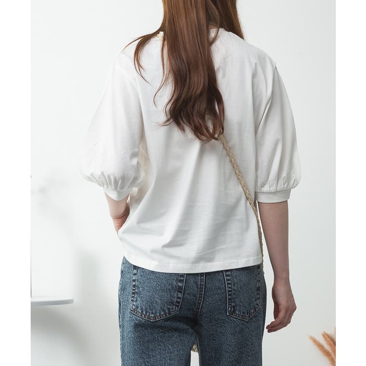 ボリューム袖ショート丈カットソー | atONE | 詳細画像6 