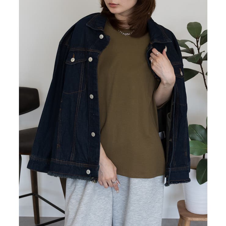【レイヤードにもオススメ】ラウンドヘム サイドスリット ロングTシャツ | atONE | 詳細画像19 